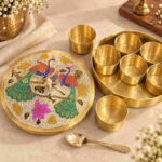 ROYAL BRASS PEACOCK SPICE BOX